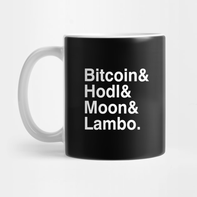 Bitcoin, Hodl, Moon by YiannisTees